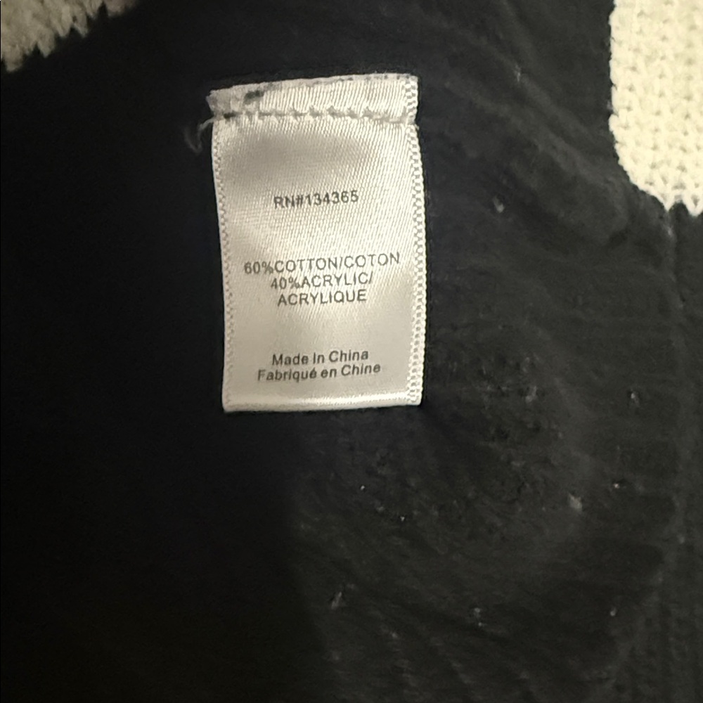 Andrea Jovine Women’s Colorblock Knit Sweater Cream & Black ~ Size Medium - Picture 7 of 7